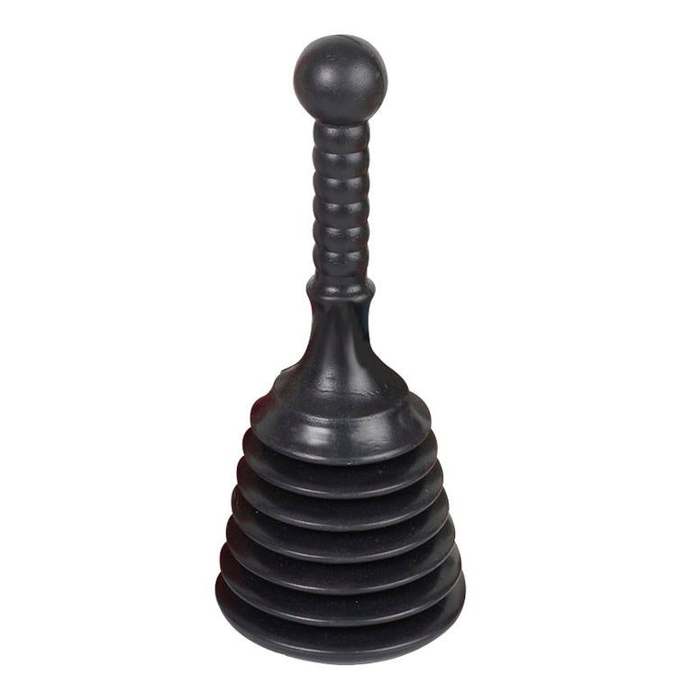 Desatascador manual de fuelle HABITEX mango corto negro para lavabos y desagües pequeños