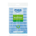 Bayeta de microfibra multiusos Maya Microtex color azul de 40x40 cm para limpieza de superficies.
