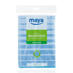 Bayeta de microfibra multiusos Maya Microtex color azul de 40x40 cm para limpieza de superficies.