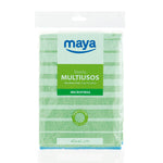 Bayeta multiusos Maya Microtex de microfibra color verde 40x40 cm para acabado profesional.