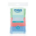 Pack de 3 bayetas de microfibra Maya Microtex Idea 3 en colores azul, rojo y verde de 30x32 cm.