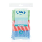 Pack de 3 bayetas de microfibra Maya Microtex Idea 3 en colores azul, rojo y verde de 30x32 cm.