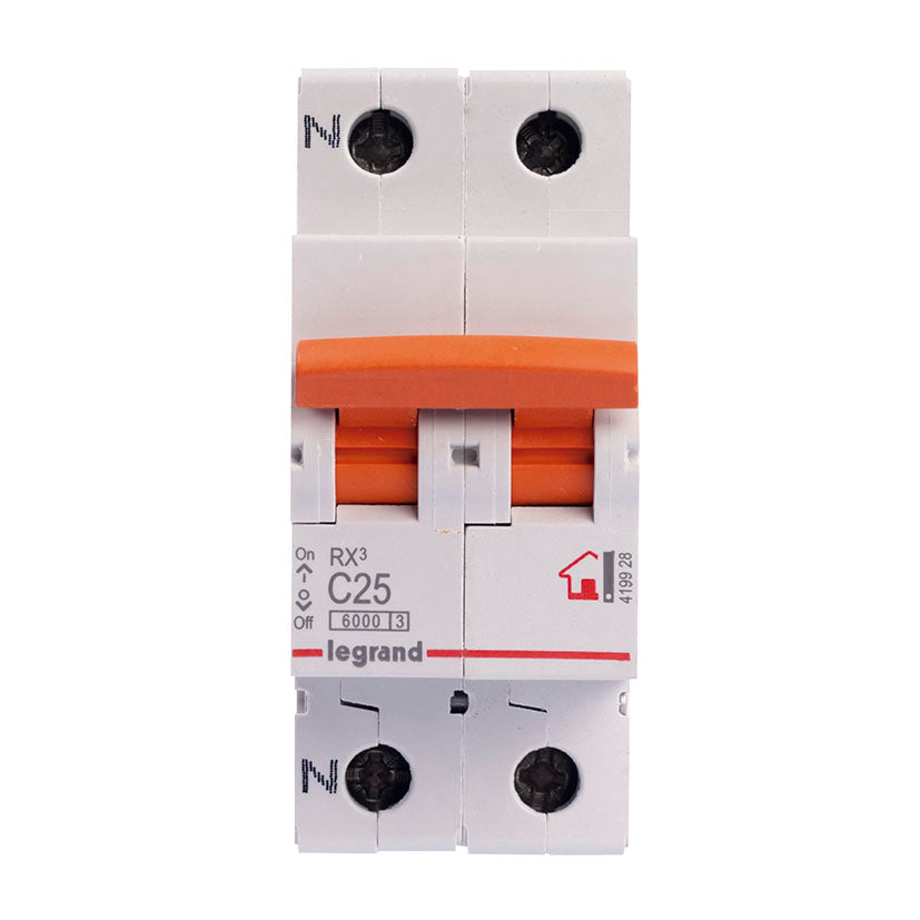 Disyuntor Legrand RX3 C25 protección sobrecarga 1P+N