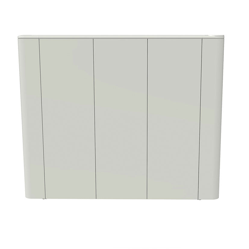 Emisor térmico seco Facula Serie S UltraSlim color blanco vista frontal