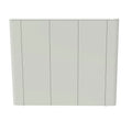 Emisor térmico seco Facula Serie S UltraSlim color blanco vista frontal