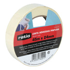Rollo de cinta para pintar Ratio 24mm x 45m ideal para bricolaje y acabados limpios