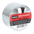 Rollo de cinta de aluminio Ratio 50mm x 10m con adhesivo acrílico resistente a temperaturas extremas.