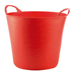 Capazo multiusos rojo de alta resistencia para jardín y construcción