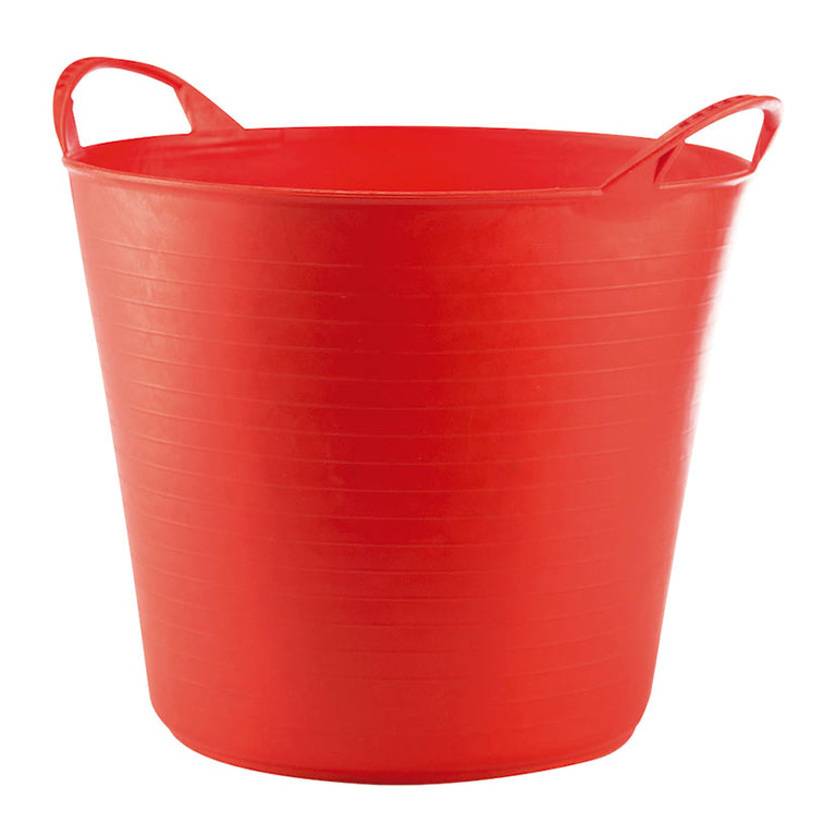 Capazo multiusos rojo de alta resistencia para jardín y construcción