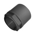Manguito de PVC presión gris CREARPLAST con boca para encolar y rosca hembra interior