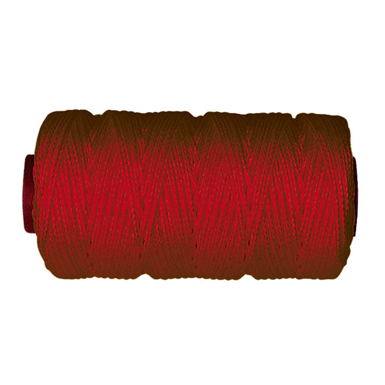 Bobina de hilo trenzado rojo EHS 8842 de alta visibilidad para marcaje y amarre.