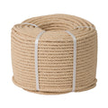 Rollo de cuerda torcida imitación sisal color beige de polipropileno sintético resistente a UV