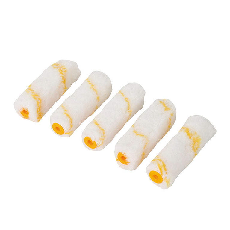 Set de 5 recambios de minirodillo antigota RATIO de poliamida blanca y amarilla