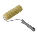 Rodillo de hilo verde RATIO de 22 cm con mango ergonómico para pintar fachadas y muros rugosos.