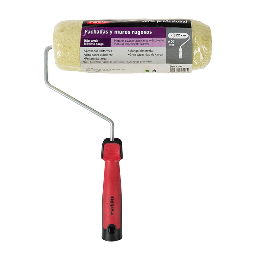 Rodillo RATIO Ø 50 mm para fachadas y muros rugosos serie profesional