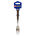 Tenedor de mesa Monix Milán de 20,8 cm en pack de 3 unidades fabricado en acero inox.