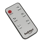 Mando a distancia del ventilador Habitex con funciones de velocidad, modo, temporizador y oscilación
