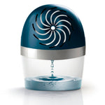 Aparato deshumidificador Rubson Aero 360 azul con depósito de agua transparente
