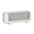 Radiador de mica FM BM-20 color blanco de 2000W con rejilla de protección y diseño compacto para suelo.