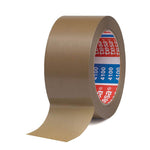 Rollo de precinto Tesa 4100 color marrón de PVC rugoso para embalaje profesional