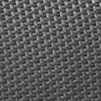 Primer plano de la textura de resina inyectada imitación ratán plano de 7 mm en color antracita.