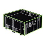 Funda de poliéster para conjunto de mesa y sillas de exterior