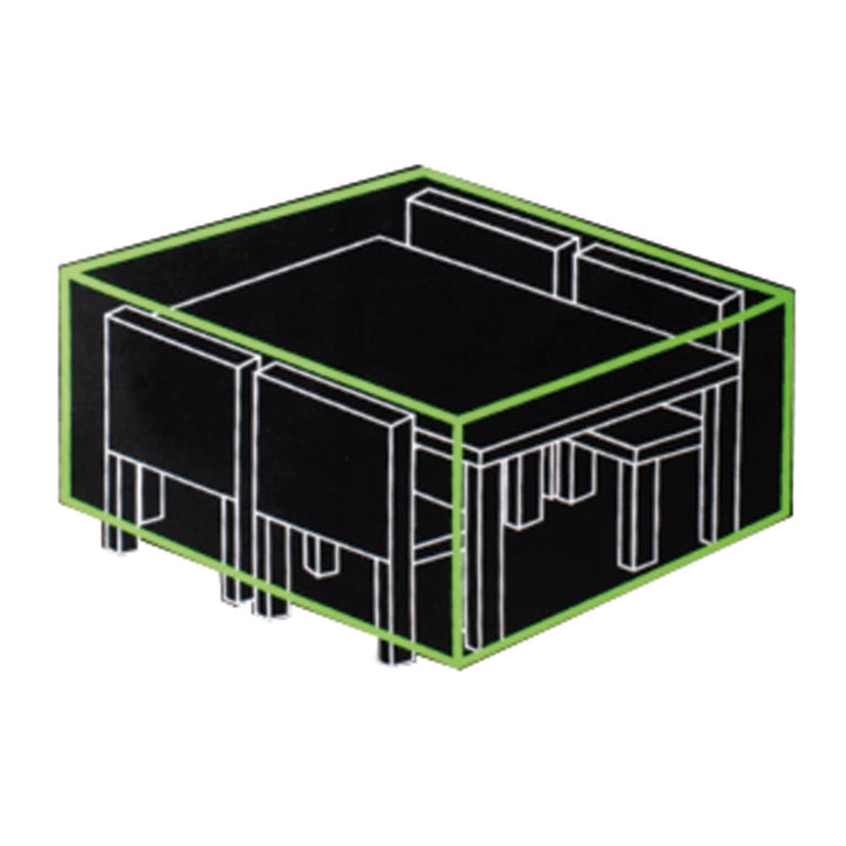 Funda de poliéster para conjunto de mesa y sillas de exterior