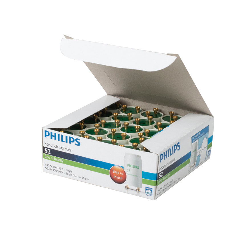 Caja de 25 unidades de cebadores Philips S2 Ecoclick starter para profesionales