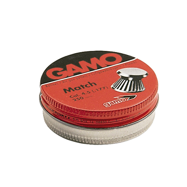 Balines GAMO Match calibre 4.5mm en caja roja de 250 unidades