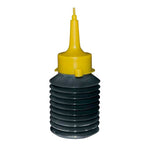 Engrasador de fuelle Garland color gris y amarillo para lubricación de cabezales de desbrozadora
