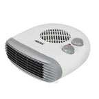 Termoventilador horizontal Habitex E306 en color blanco con rejilla ajustable y mandos de control superiores.