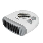 Termoventilador horizontal Habitex E306 en color blanco con rejilla ajustable y mandos de control superiores.
