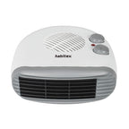 Vista superior del calefactor Habitex E306 mostrando el termostato regulable y el selector de funciones de calor.