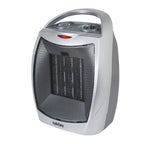 Calefactor cerámico Habitex E312 plateado con rejilla negra y mandos superiores