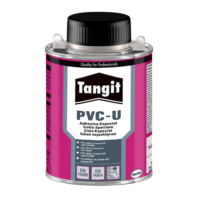 Adhesivo especial Tangit PVC-U en lata de 250g para soldadura química de PVC rígido