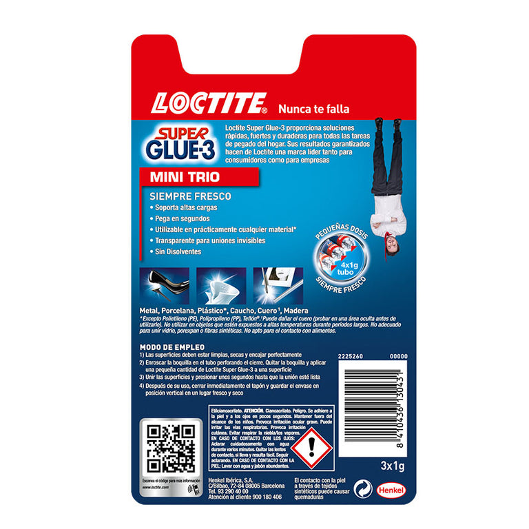 Adhesivo Instantáneo Loctite Super Glue-3 Loctite — Adhesivos Instantáneos