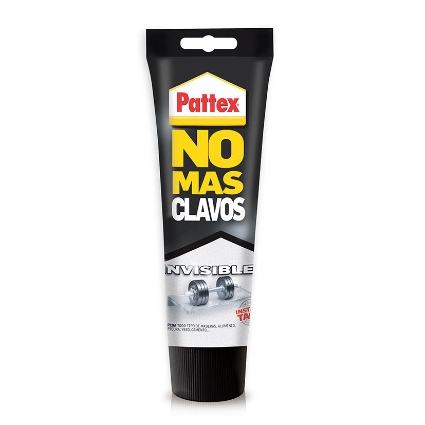 Tubo de adhesivo Pattex No Más Clavos Invisible para uniones transparentes