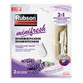 Rubson Minifresh deshumidificador 2 en 1 aroma lavanda, pack de 2 bolsas para armarios y cajones.