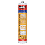 Adhesivo sellador de poliuretano RATIO color negro para juntas y grietas