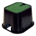 Arqueta de riego Aqua Control para 1 electroválvula con tapa de polipropileno verde texturizada