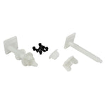 Kit de tornillos y anclajes de plástico para montaje de tapa WC