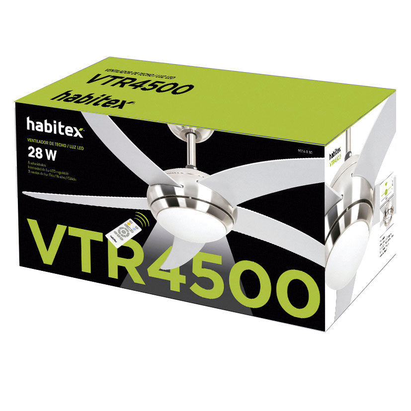 Ventilador Techo con Luz Habitex Vtr-4500 Habitex — Ventiladores de Techo