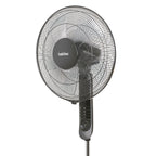 Detalle del cabezal de 45 cm y panel de control frontal del ventilador Habitex VPR45