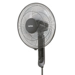 Detalle del cabezal de 45 cm y panel de control frontal del ventilador Habitex VPR45