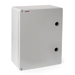 Armario eléctrico estanco FAMATEL Magna IP65 color gris con doble cierre de seguridad.