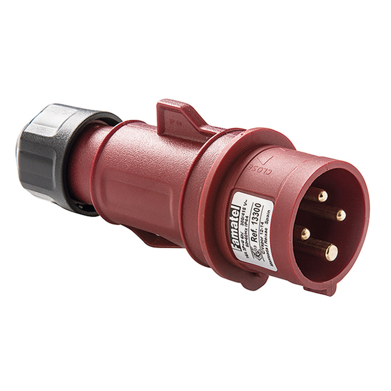 Conector industrial Famatel SpeedPRO con prensaestopas negro