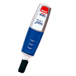 Detalle del aplicador en formato bolígrafo ergonómico Loctite Perfect Pen con tapón.
