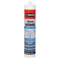 Cartucho de silicona antimoho RATIO transparente 300ml para cocinas y baños