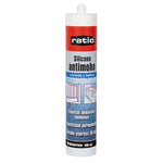 Cartucho de silicona antimoho RATIO transparente 300ml para cocinas y baños
