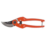 Tijera de poda profesional LISTA 6730 con sistema bypass y mangos ergonómicos de acero esmaltado color naranja.